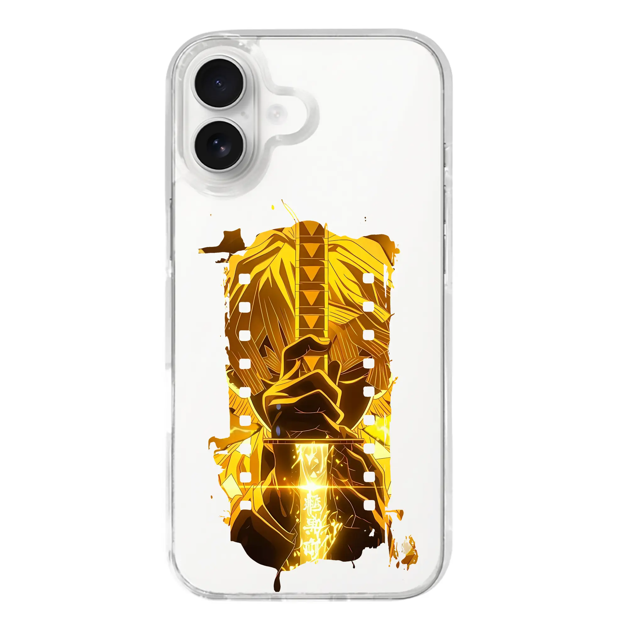 鬼滅の刃 グッズ,我妻 善逸 - iPhone 17シリーズ 透明スマホケース – 薄型・耐衝撃・精密フィット保護カバー